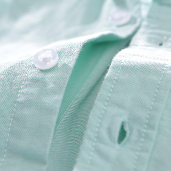 Ежедневна памучна риза за мъже с къс ръкав