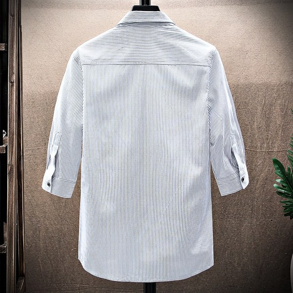 Нов модел мъжка риза с класическа яка и копчета - три цвята