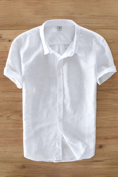 Лятна едноцветна риза с копчета