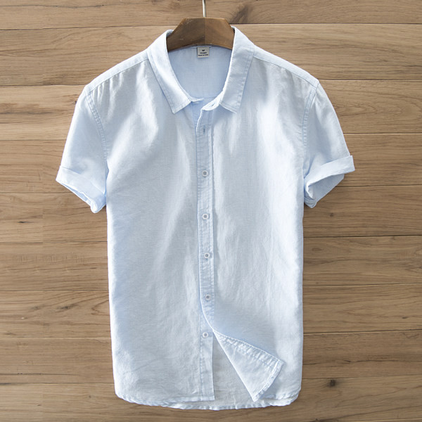 Лятна едноцветна риза с копчета