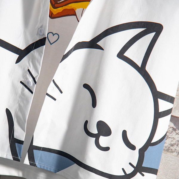 Ежедневна мъжка риза с класическа яка и апликация