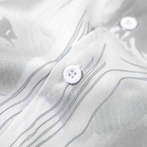 Мъжка риза с класическа яка в сив цвят 