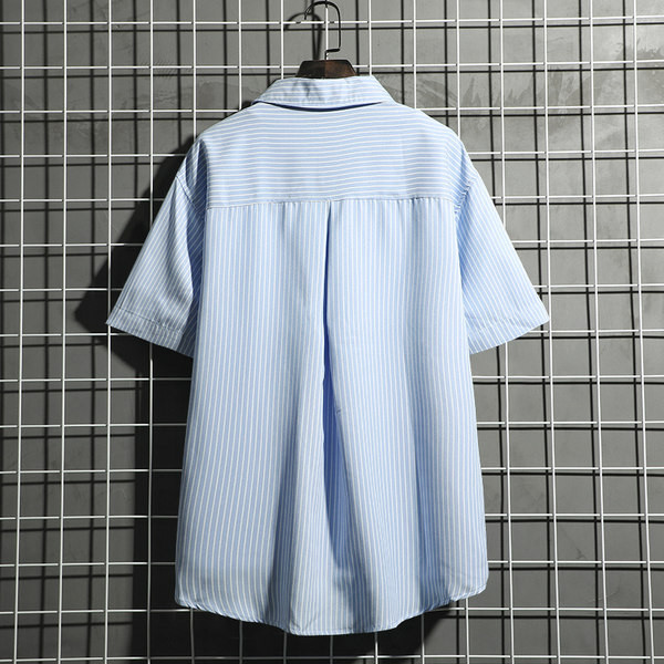 Мъжка ежедневна риза  с копчета и класическа яка - два цвята