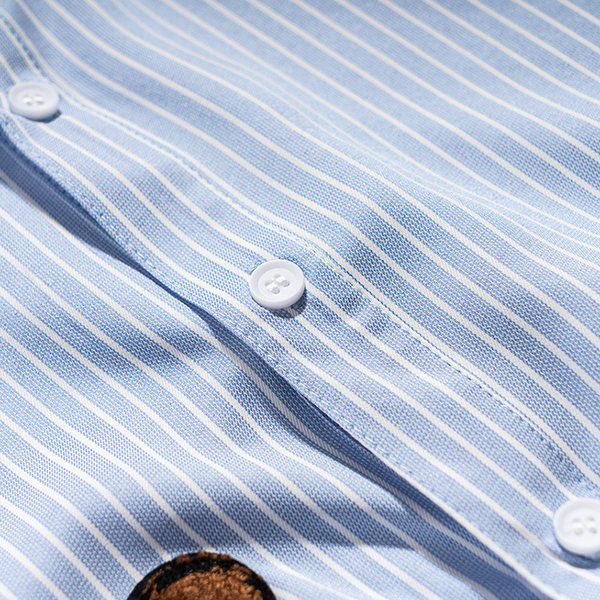 Мъжка ежедневна риза  с копчета и класическа яка - два цвята