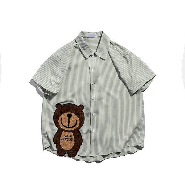 Мъжка ежедневна риза  с копчета и класическа яка - два цвята