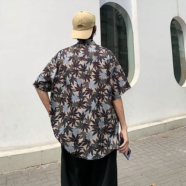 Ежедневна мъжка риза с 3/4 ръкав и апликация 