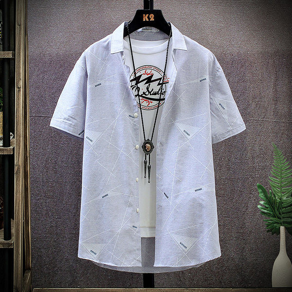 Ежедневна мъжка вталена риза с класическа яка 