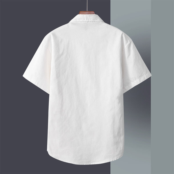 Ежедневна мъжка риза с бродерия цвете 