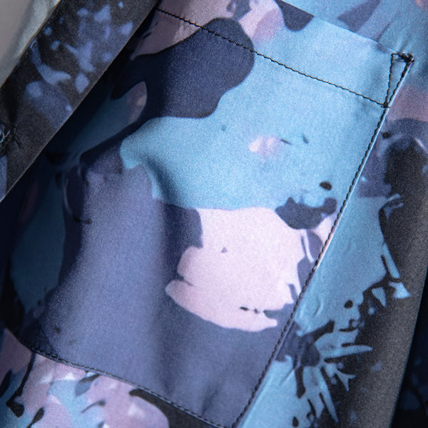 Мъжка риза свободен модел с къс ръкав