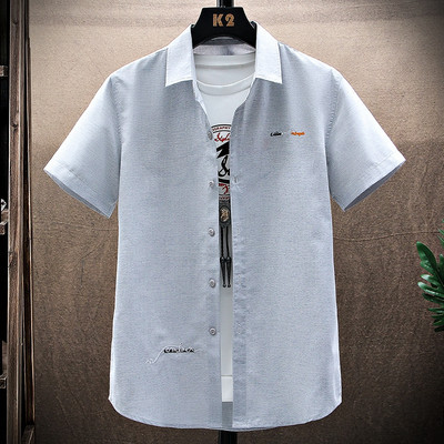 Нов модел мъжка риза с къс ръкав в два цвята