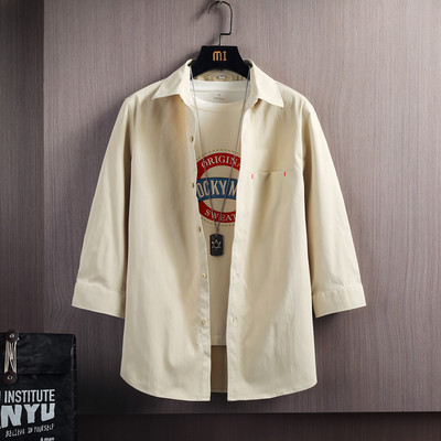 Нов модел мъжка риза с класическа яка и джоб