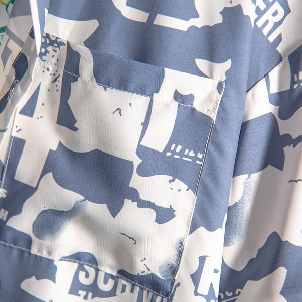 Цветна мъжка риза с джоб и класическа яка