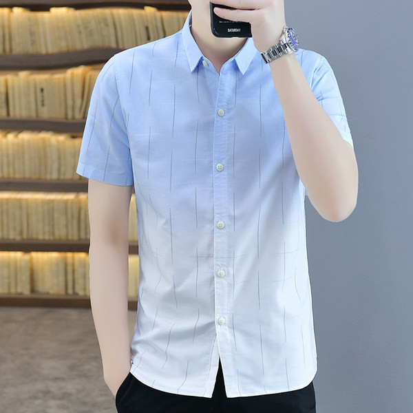 Нов модел мъжка вталена риза с класическа яка