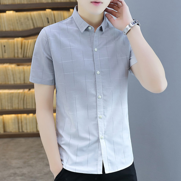 Нов модел мъжка вталена риза с класическа яка