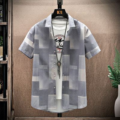 Нов модел риза с класическа яка и къс ръкав