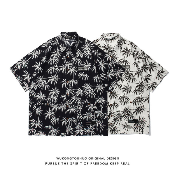 Лятна мъжка риза с класическа  яка и къс ръкав