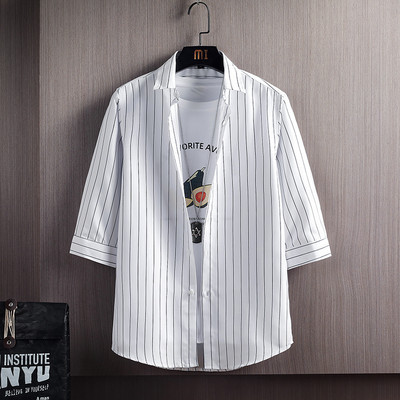 Нов модел свободна риза с 3/4 ръкав и копчета 