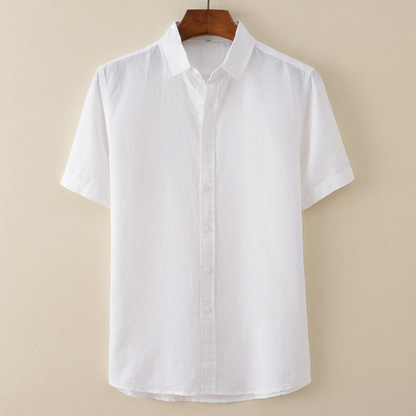 Тънка лятна риза изчистен модел за мъже