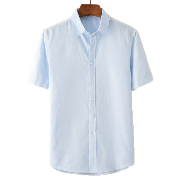 Тънка лятна риза изчистен модел за мъже