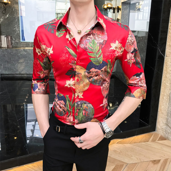 Нов модел мъжка риза с класическа яка и 3/4 ръкав 