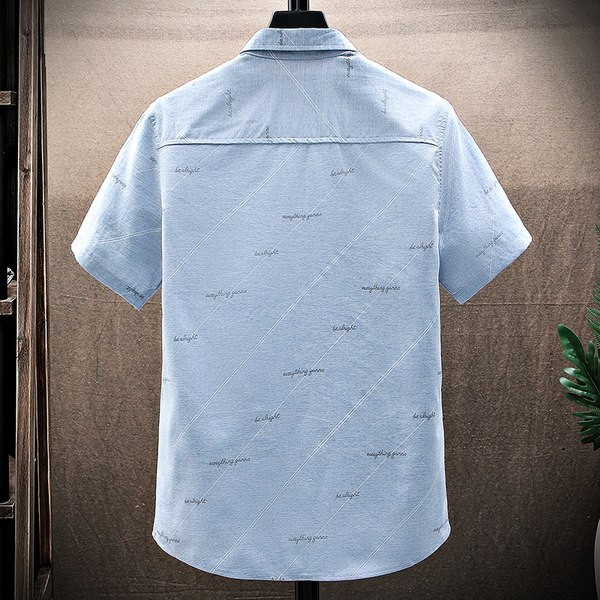 Ежедневна риза с къс ръкав и надпис за мъже 