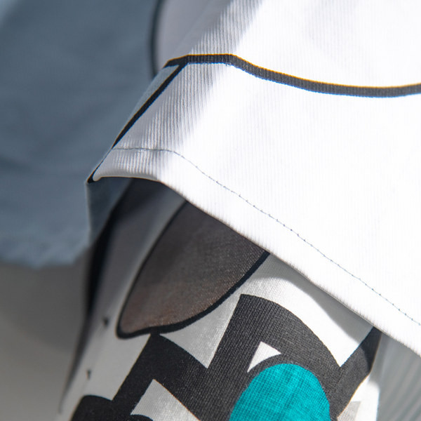 Мъжка ежедневна риза с апликация и копчета