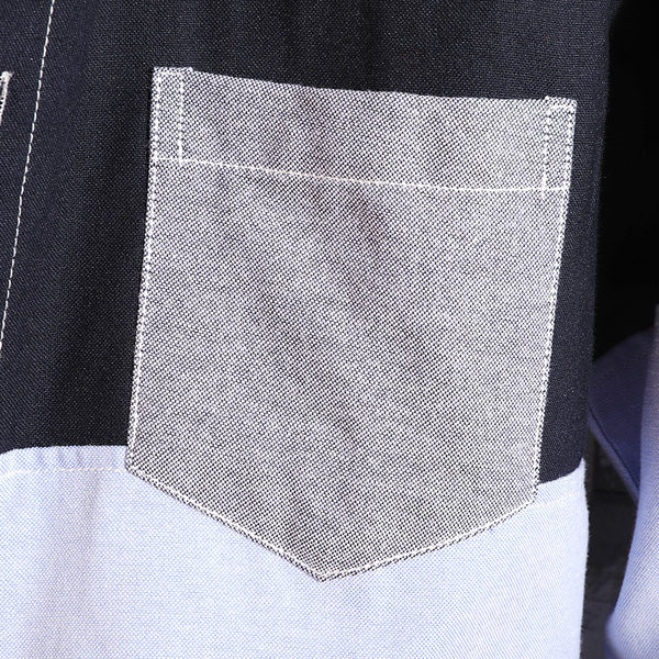 Ежедневна мъжка риза с джоб и дълъг ръкав