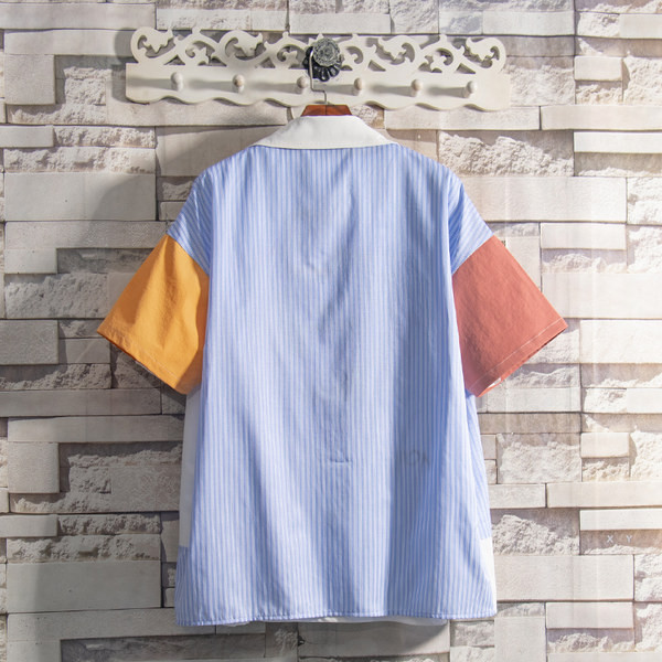 Ежедневна мъжка риза с копчета и джоб