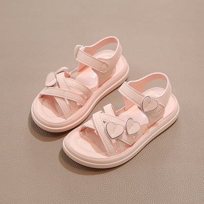 Детски  ежедневни сандали с велкро закопчаване от еко кожа 