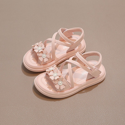 Детски  ежедневни сандали с велкро закопчаване от еко кожа 