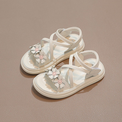 Детски  ежедневни сандали с велкро закопчаване от еко кожа 