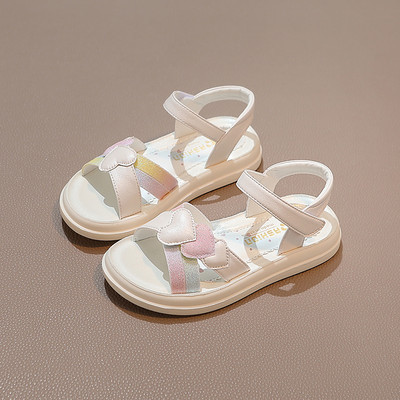 Детски  ежедневни сандали с велкро закопчаване от еко кожа 