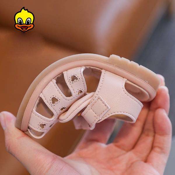 Нов модел детски сандали с велкро закопчаване и панделка