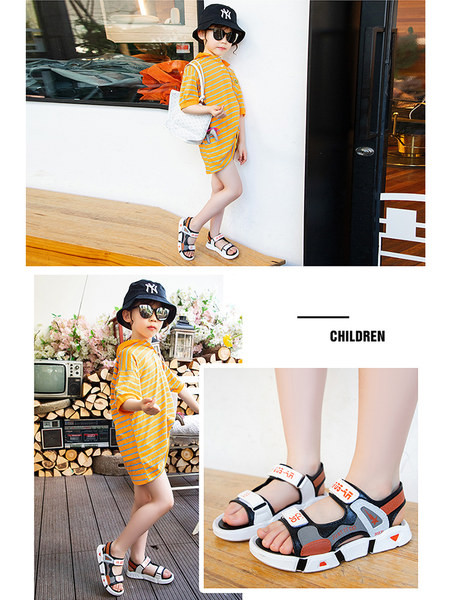 Ежедневни детски  сандали с лепенки за момичета и момчета