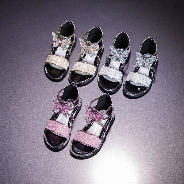 Sandale strălucitoare pentru copii - trei modele