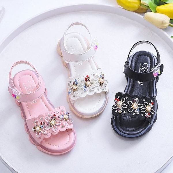 Ikdienas bērnu sandales ar akmeņiem