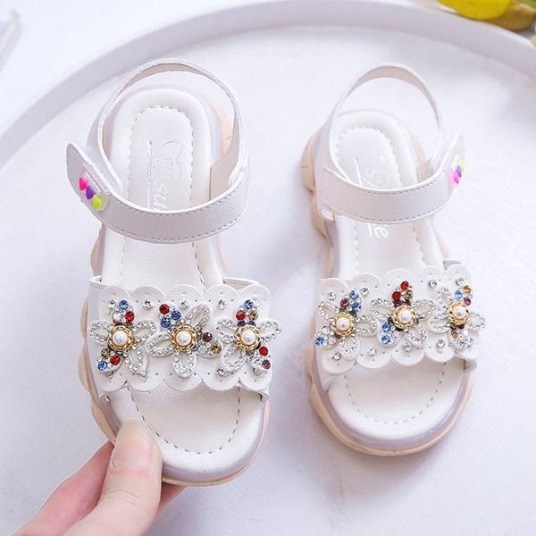 Ikdienas bērnu sandales ar akmeņiem