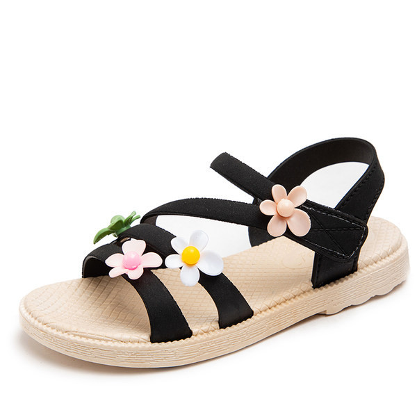 Bērnu mākslīgās ādas sandales četrās krāsās