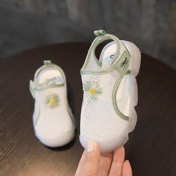 Мрежести детски сандали за момичета тип маратонка с удобна подметка