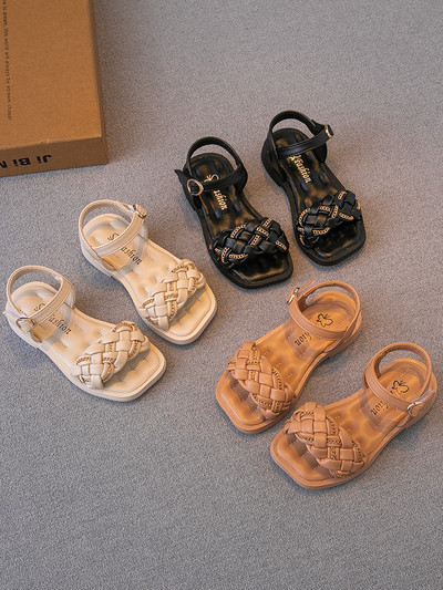 Bērnu sandales no eko ādas ar velcro aizdari - sprādzi