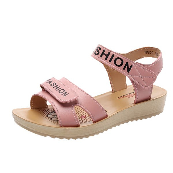 Vasaras sandales no eko ādas ar uzrakstiem meitenēm