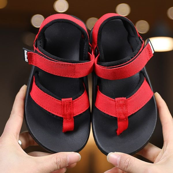 Bērnu audekla sandales ar velcro aizdari meitenēm