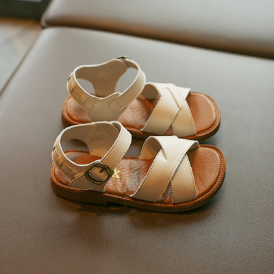 Ikdienas sandales no tīras eko ādas meitenēm