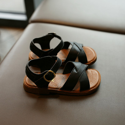 Ikdienas sandales no tīras eko ādas meitenēm