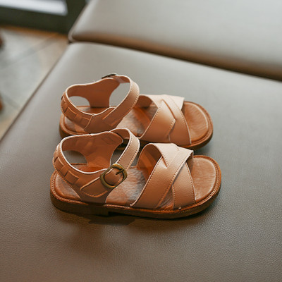 Ikdienas sandales no tīras eko ādas meitenēm