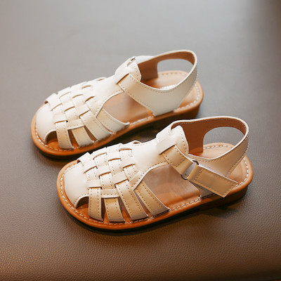 Bērnu sandales romiešu stilā ar velcro aizdari