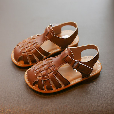 Bērnu sandales romiešu stilā ar velcro aizdari