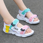 Casual σανδάλια με επιγραφές και velcro
