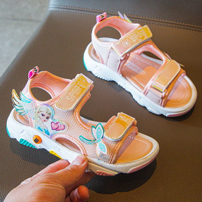 Casual σανδάλια με επιγραφές και velcro