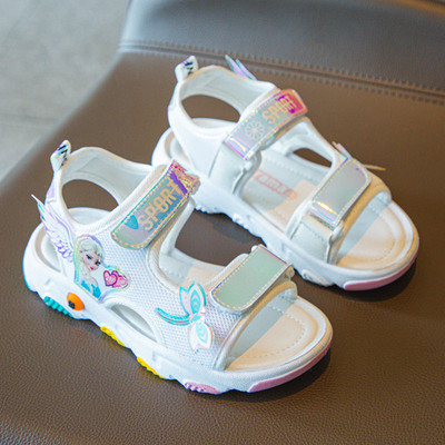 Casual σανδάλια με επιγραφές και velcro